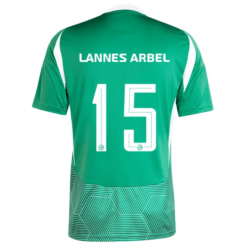 Danxen Kinder Tomer Lannes Arbel #15 Grün Weiß Heimtrikot Trikot 2024/25 T-Shirt Schweiz