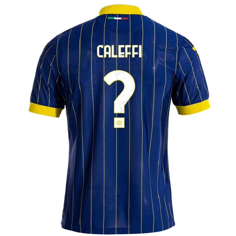 Danxen Kinder Andrea Caleffi #0 Blau Gelb Heimtrikot Trikot 2024/25 T-Shirt Schweiz