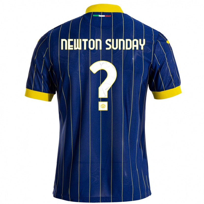 Danxen Kinder Eloghosa Newton Sunday #0 Blau Gelb Heimtrikot Trikot 2024/25 T-Shirt Schweiz