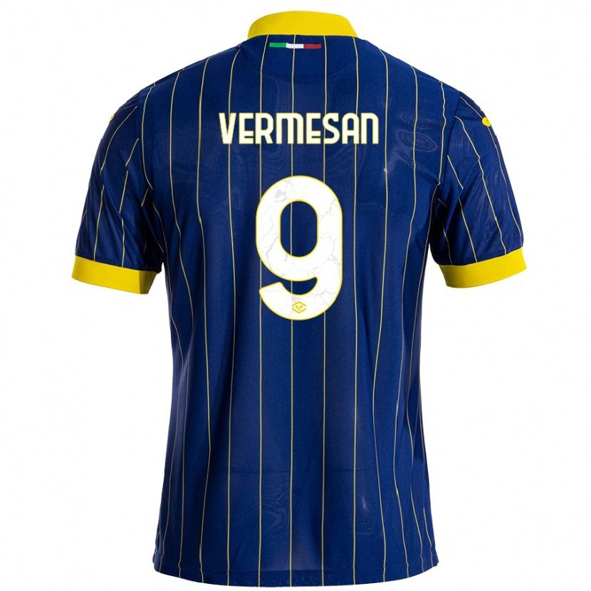 Danxen Kinder Ioan Vermeșan #9 Blau Gelb Heimtrikot Trikot 2024/25 T-Shirt Schweiz