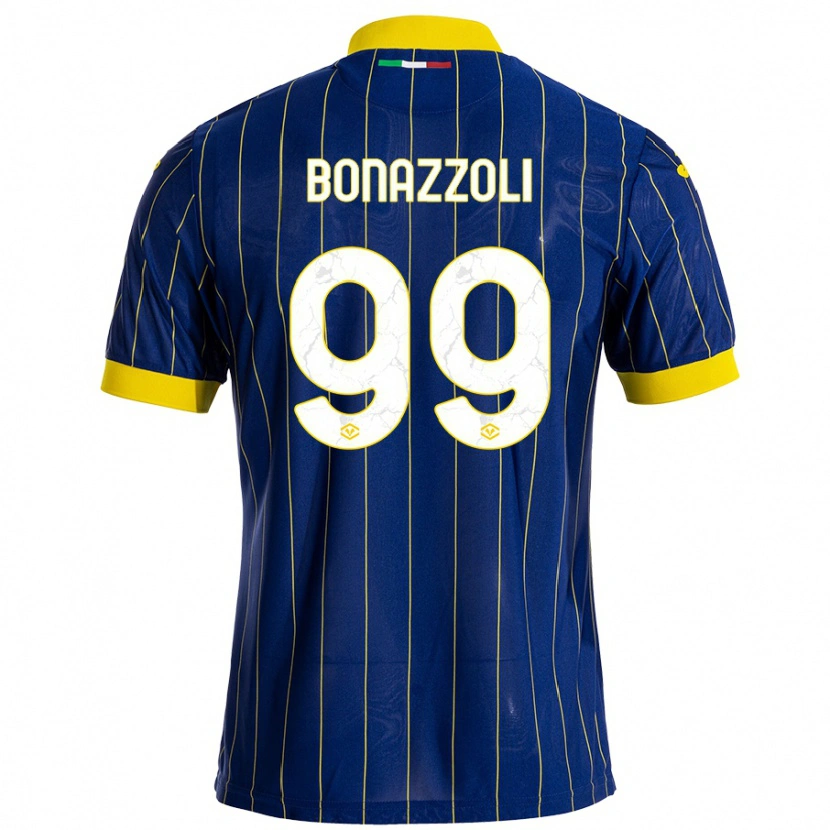 Danxen Kinder Federico Bonazzoli #99 Blau Gelb Heimtrikot Trikot 2024/25 T-Shirt Schweiz