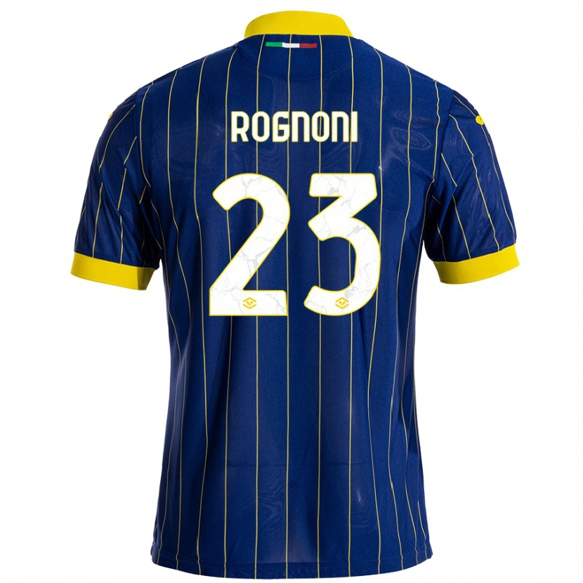 Danxen Kinder Alessia Rognoni #23 Blau Gelb Heimtrikot Trikot 2024/25 T-Shirt Schweiz