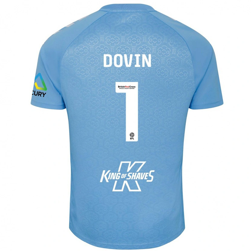 Danxen Kinder Oliver Dovin #1 Blau Weiß Heimtrikot Trikot 2024/25 T-Shirt Schweiz