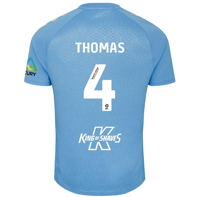 Danxen Kinder Bobby Thomas #4 Blau Weiß Heimtrikot Trikot 2024/25 T-Shirt Schweiz