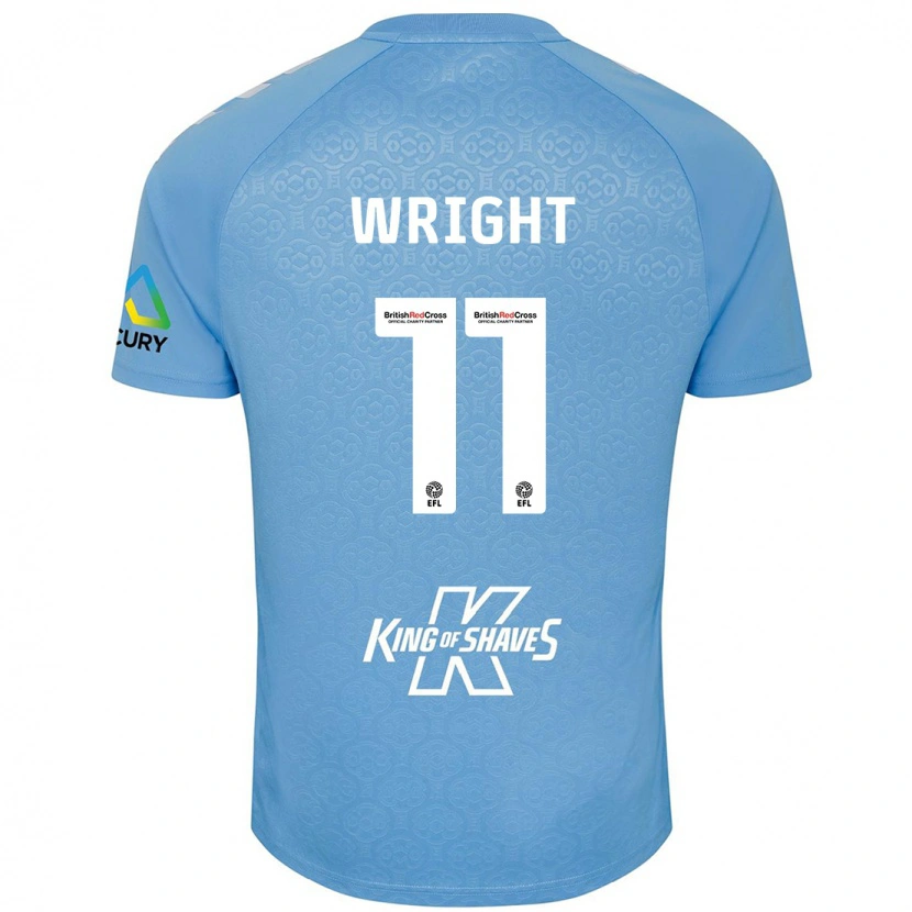 Danxen Kinder Haji Wright #11 Blau Weiß Heimtrikot Trikot 2024/25 T-Shirt Schweiz