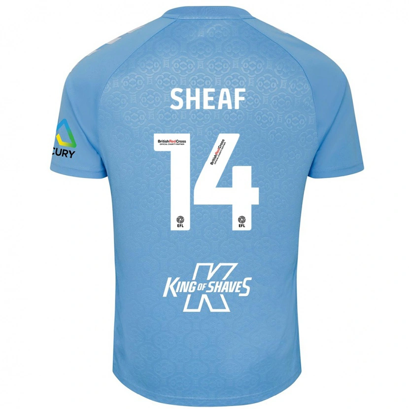 Danxen Kinder Ben Sheaf #14 Blau Weiß Heimtrikot Trikot 2024/25 T-Shirt Schweiz