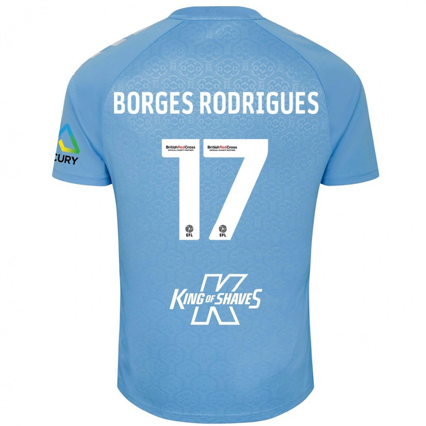 Danxen Kinder Raphael Borges Rodrigues #17 Blau Weiß Heimtrikot Trikot 2024/25 T-Shirt Schweiz