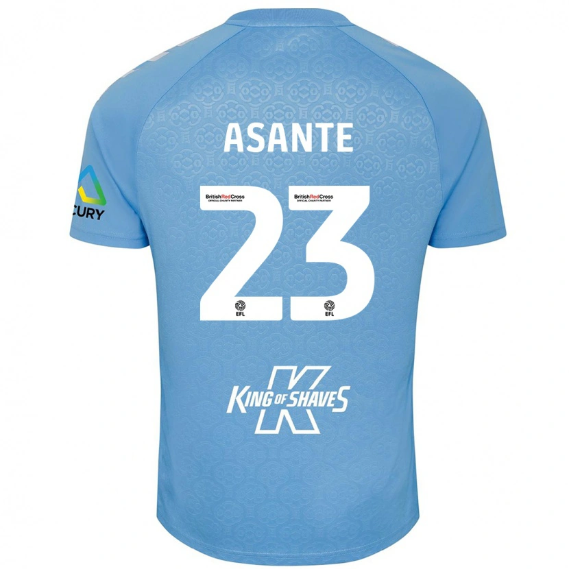 Danxen Kinder Brandon Thomas-Asante #23 Blau Weiß Heimtrikot Trikot 2024/25 T-Shirt Schweiz