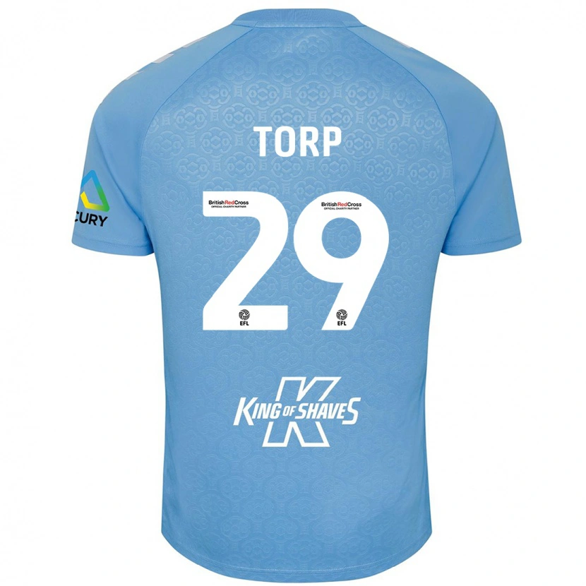 Danxen Kinder Victor Torp #29 Blau Weiß Heimtrikot Trikot 2024/25 T-Shirt Schweiz