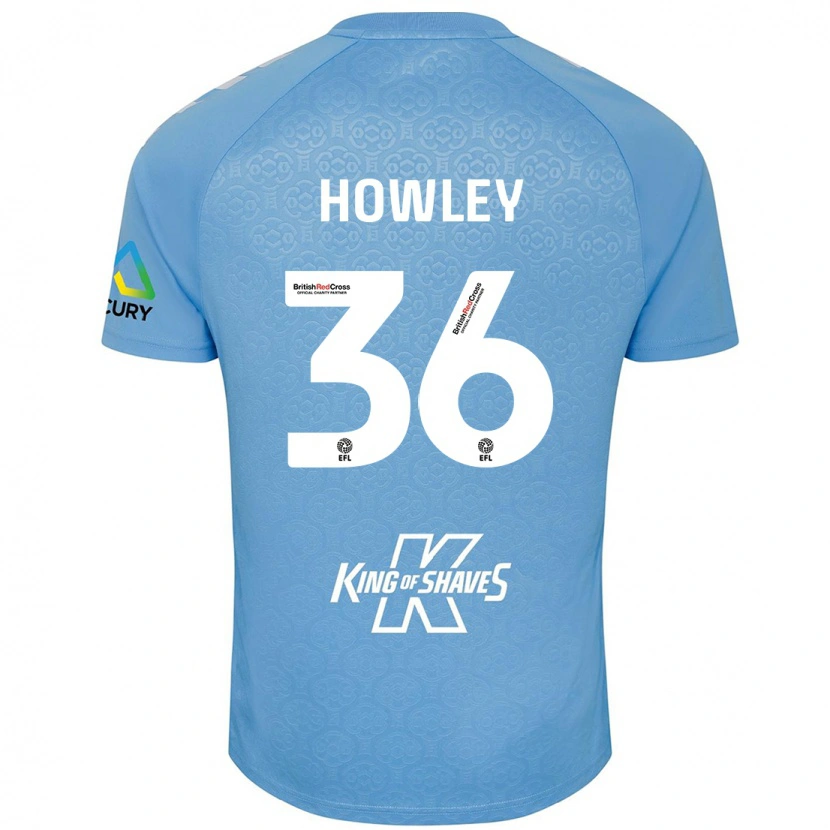 Danxen Kinder Ryan Howley #36 Blau Weiß Heimtrikot Trikot 2024/25 T-Shirt Schweiz