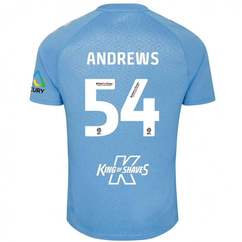 Danxen Kinder Kai Andrews #54 Blau Weiß Heimtrikot Trikot 2024/25 T-Shirt Schweiz