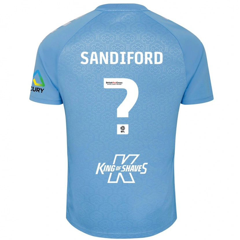 Danxen Kinder Greg Sandiford #0 Blau Weiß Heimtrikot Trikot 2024/25 T-Shirt Schweiz