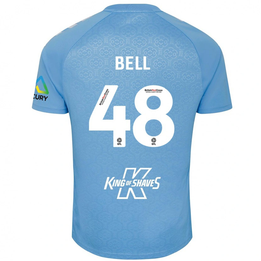 Danxen Kinder Luke Bell #48 Blau Weiß Heimtrikot Trikot 2024/25 T-Shirt Schweiz