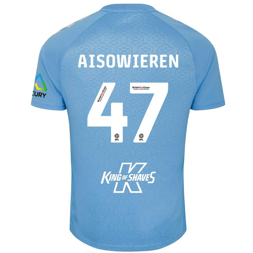 Danxen Kinder Evan Eghosa Aisowieren #47 Blau Weiß Heimtrikot Trikot 2024/25 T-Shirt Schweiz