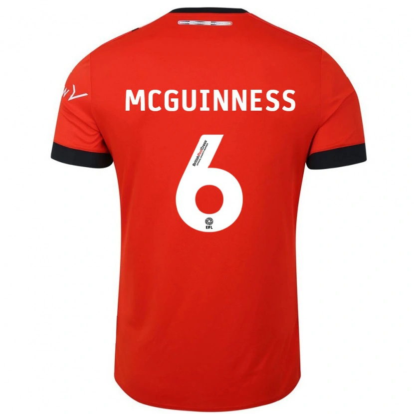 Danxen Kinder Mark Mcguinness #6 Orange Schwarz Heimtrikot Trikot 2024/25 T-Shirt Schweiz