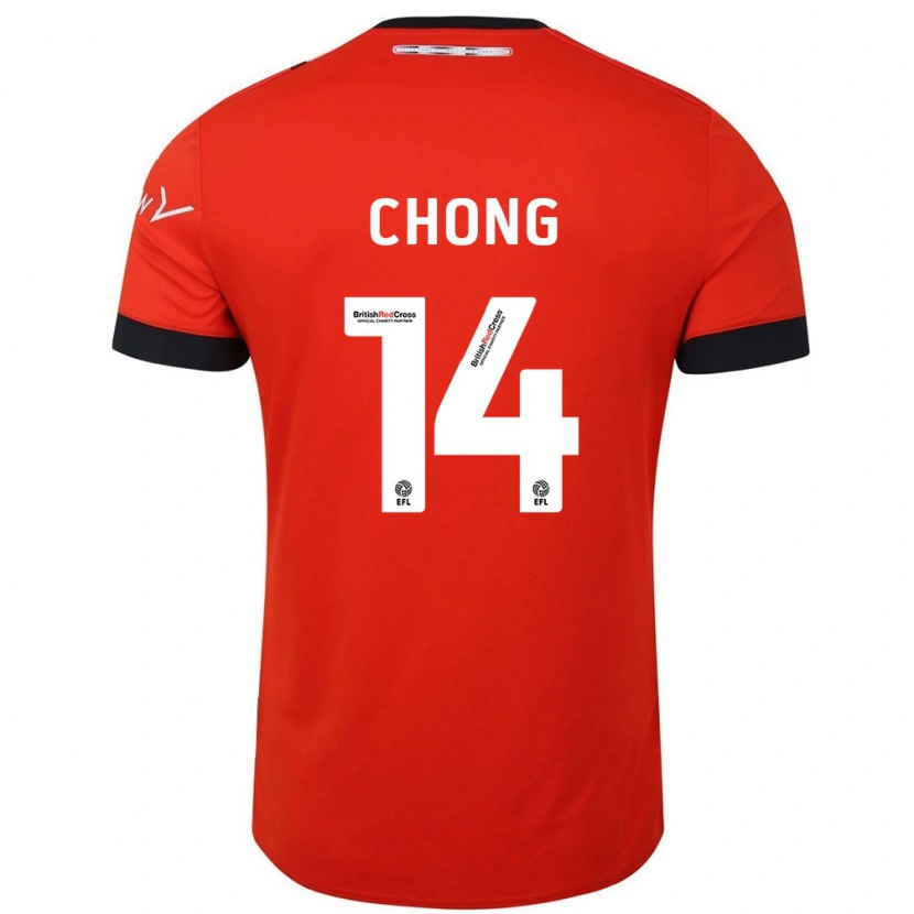 Danxen Kinder Tahith Chong #14 Orange Schwarz Heimtrikot Trikot 2024/25 T-Shirt Schweiz