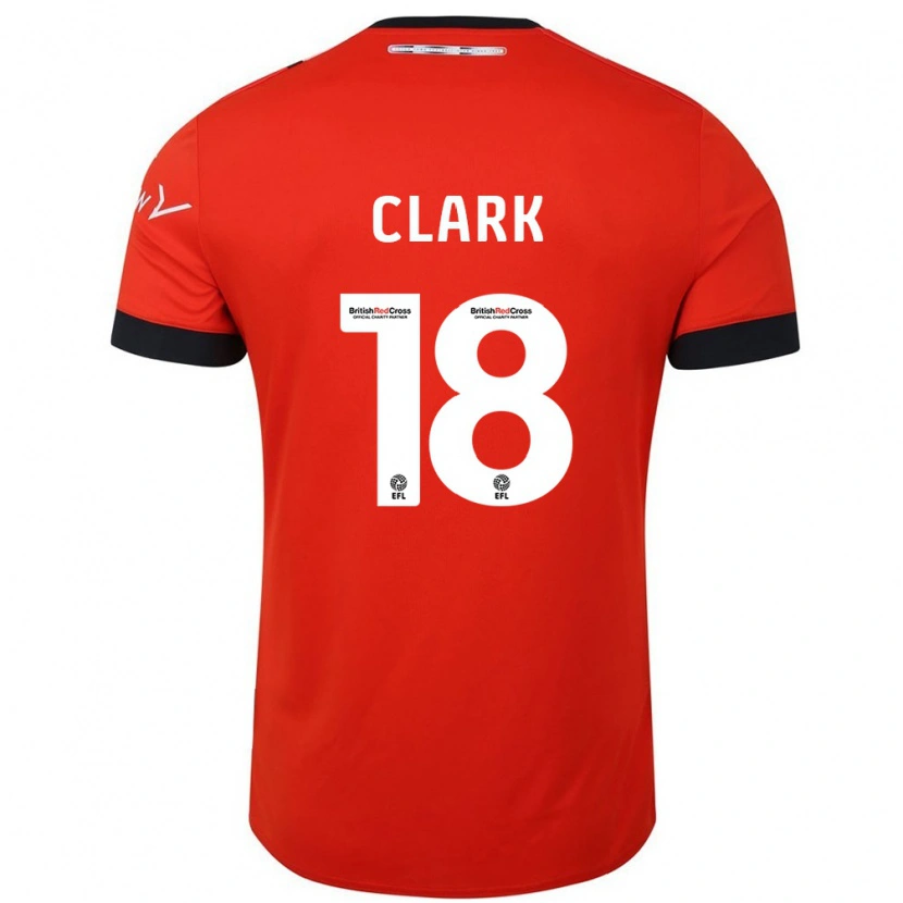 Danxen Kinder Jordan Clark #18 Orange Schwarz Heimtrikot Trikot 2024/25 T-Shirt Schweiz