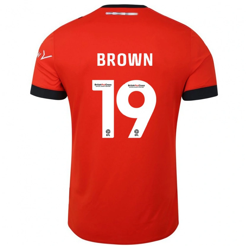 Danxen Kinder Jacob Brown #19 Orange Schwarz Heimtrikot Trikot 2024/25 T-Shirt Schweiz