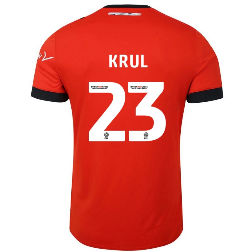 Danxen Kinder Tim Krul #23 Orange Schwarz Heimtrikot Trikot 2024/25 T-Shirt Schweiz