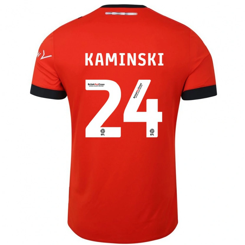 Danxen Kinder Thomas Kaminski #24 Orange Schwarz Heimtrikot Trikot 2024/25 T-Shirt Schweiz