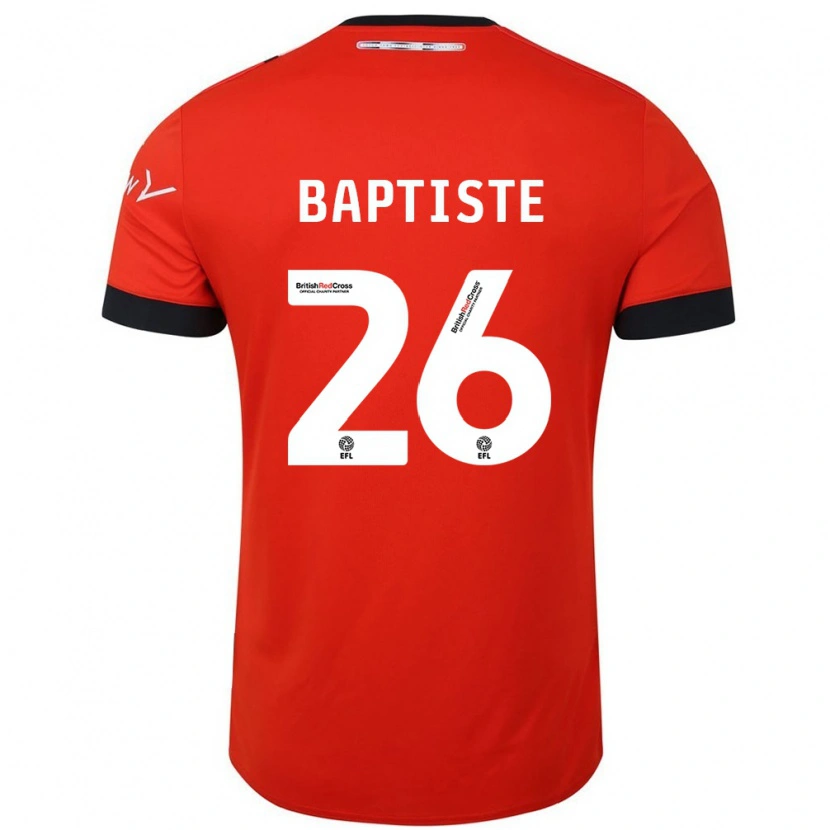 Danxen Kinder Shandon Baptiste #26 Orange Schwarz Heimtrikot Trikot 2024/25 T-Shirt Schweiz