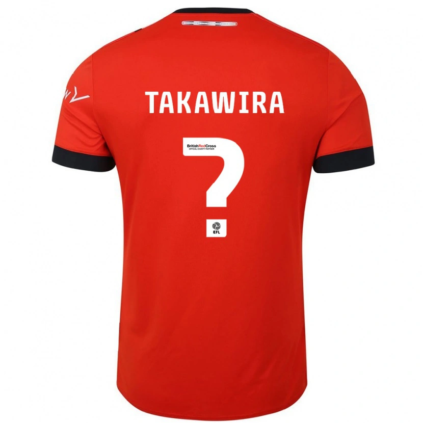 Danxen Kinder Matthew Takawira #0 Orange Schwarz Heimtrikot Trikot 2024/25 T-Shirt Schweiz