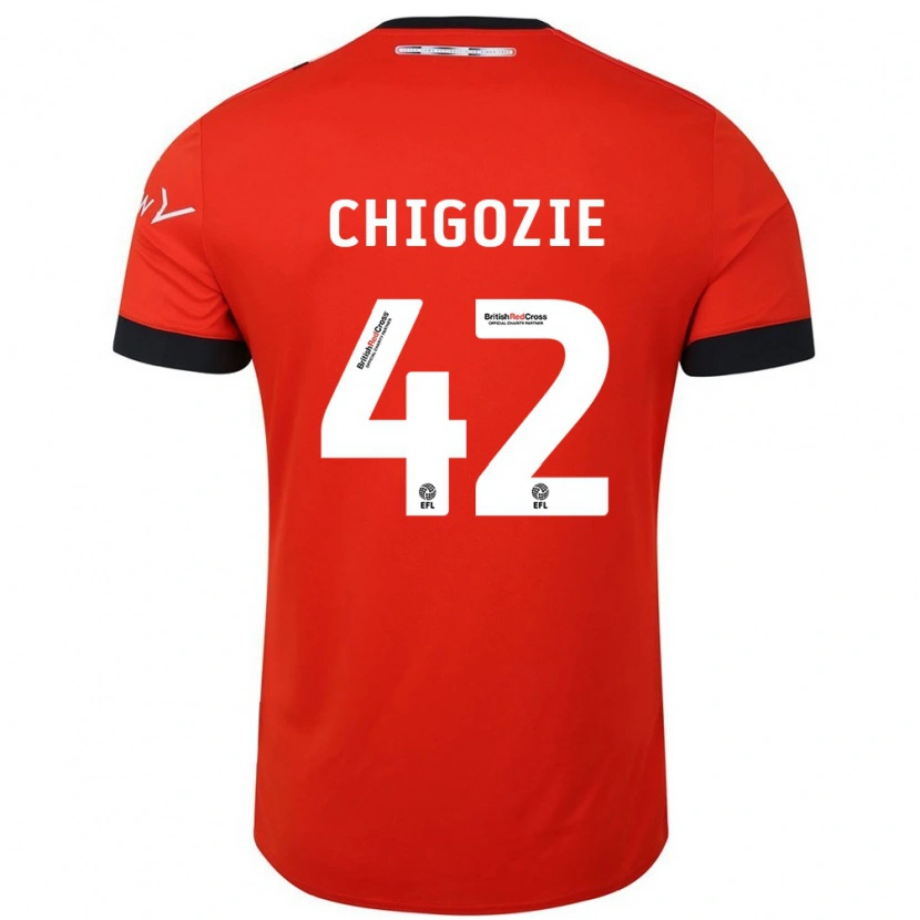 Danxen Kinder Christian Chigozie #42 Orange Schwarz Heimtrikot Trikot 2024/25 T-Shirt Schweiz