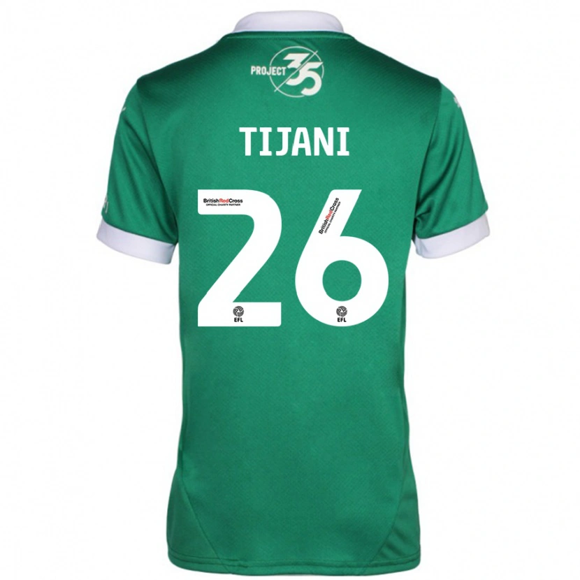 Danxen Kinder Muhamed Tijani #26 Grün Weiß Heimtrikot Trikot 2024/25 T-Shirt Schweiz