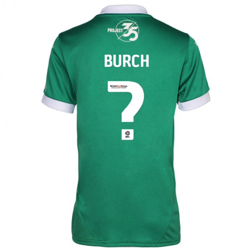 Danxen Kinder Kian Burch #0 Grün Weiß Heimtrikot Trikot 2024/25 T-Shirt Schweiz