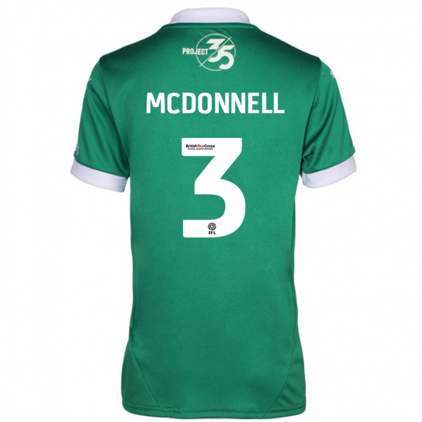 Danxen Kinder Rosie Mcdonnell #3 Grün Weiß Heimtrikot Trikot 2024/25 T-Shirt Schweiz