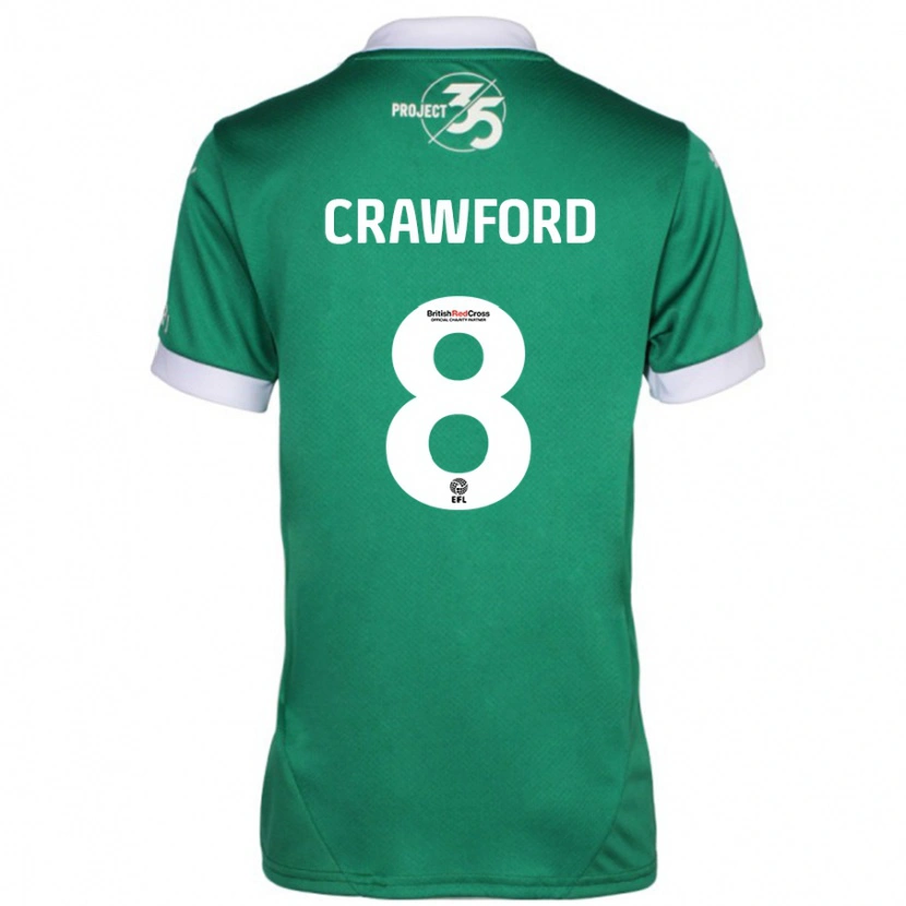 Danxen Kinder Imy Crawford #8 Grün Weiß Heimtrikot Trikot 2024/25 T-Shirt Schweiz