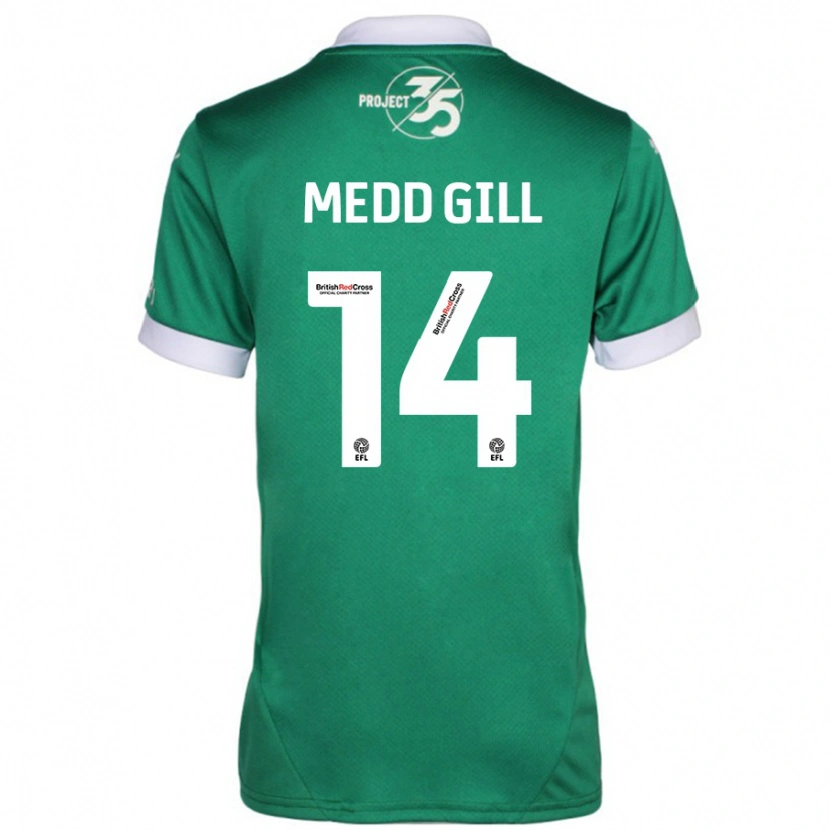 Danxen Kinder Tamsin Medd-Gill #14 Grün Weiß Heimtrikot Trikot 2024/25 T-Shirt Schweiz