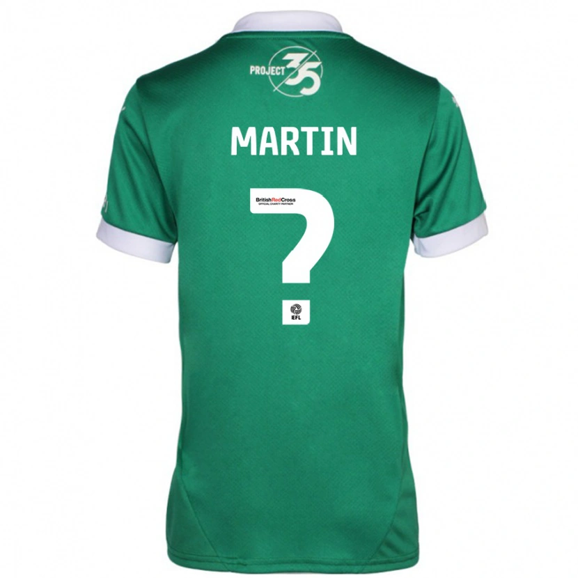 Danxen Kinder Matthew Martin #0 Grün Weiß Heimtrikot Trikot 2024/25 T-Shirt Schweiz