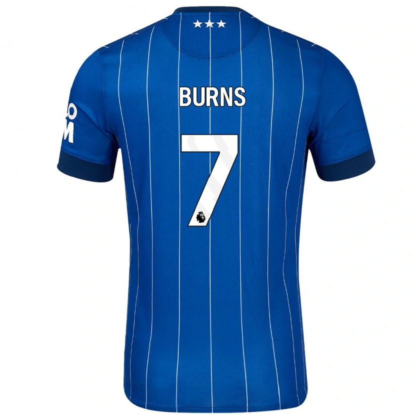 Danxen Kinder Wes Burns #7 Marineblau Heimtrikot Trikot 2024/25 T-Shirt Schweiz