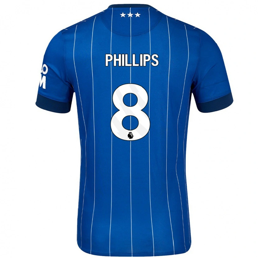 Danxen Kinder Kalvin Phillips #8 Marineblau Heimtrikot Trikot 2024/25 T-Shirt Schweiz