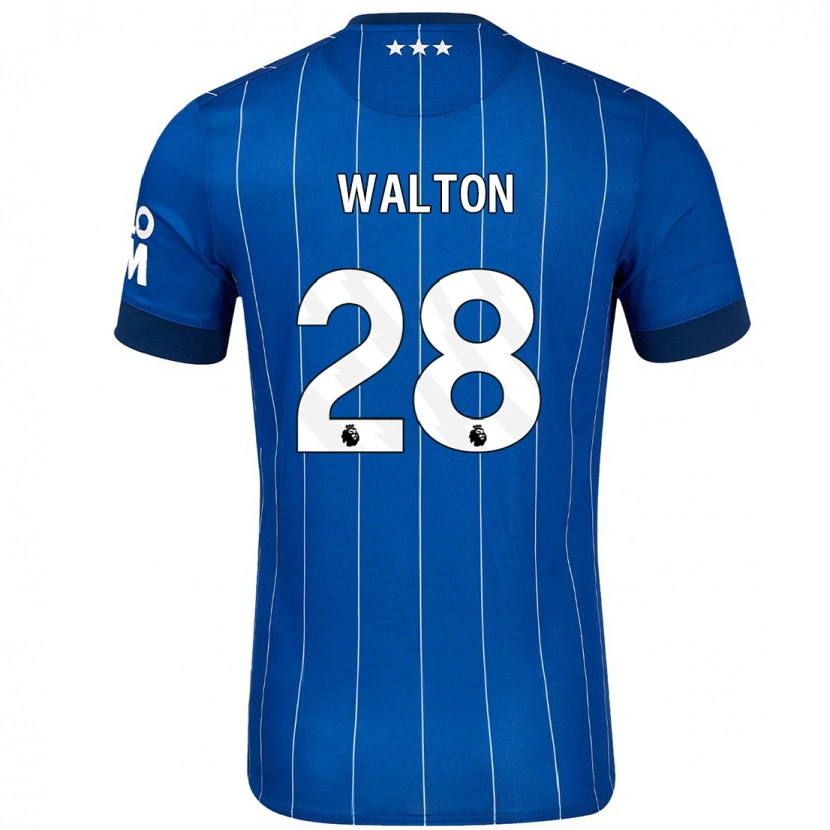 Danxen Kinder Christian Walton #28 Marineblau Heimtrikot Trikot 2024/25 T-Shirt Schweiz