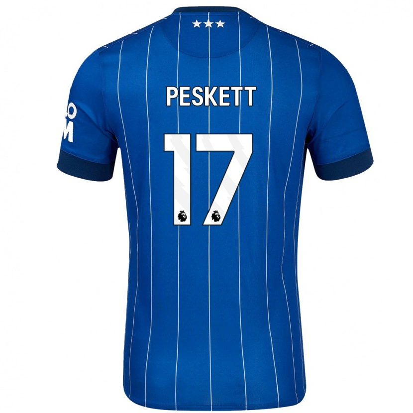 Danxen Kinder Sophie Peskett #17 Marineblau Heimtrikot Trikot 2024/25 T-Shirt Schweiz