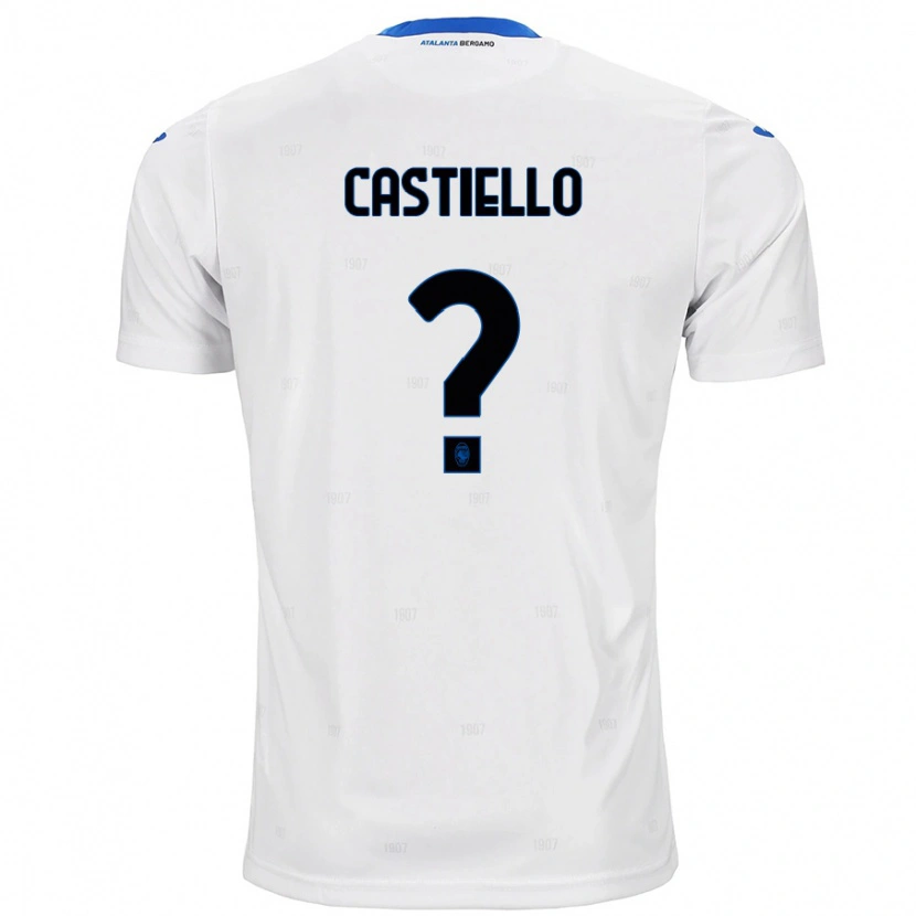 Danxen Kinder Alex Castiello #0 Weiß Auswärtstrikot Trikot 2024/25 T-Shirt Schweiz