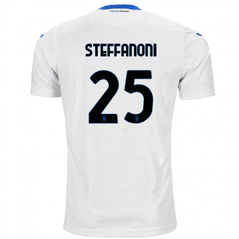 Danxen Kinder Federico Steffanoni #25 Weiß Auswärtstrikot Trikot 2024/25 T-Shirt Schweiz