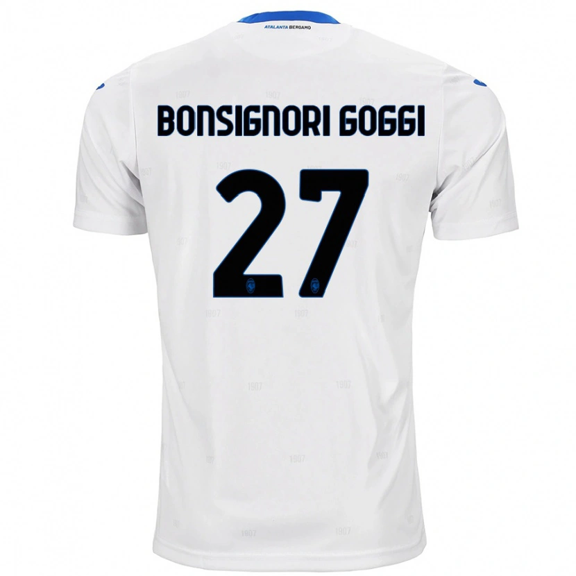 Danxen Kinder Lorenzo Bonsignori Goggi #27 Weiß Auswärtstrikot Trikot 2024/25 T-Shirt Schweiz