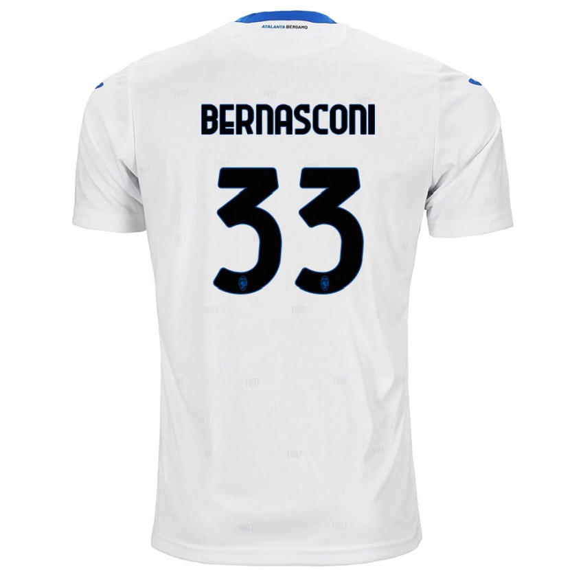 Danxen Kinder Lorenzo Bernasconi #33 Weiß Auswärtstrikot Trikot 2024/25 T-Shirt Schweiz