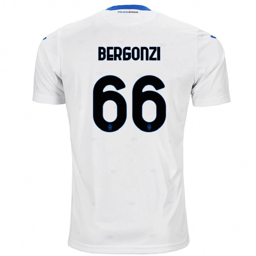 Danxen Kinder Federico Bergonzi #66 Weiß Auswärtstrikot Trikot 2024/25 T-Shirt Schweiz