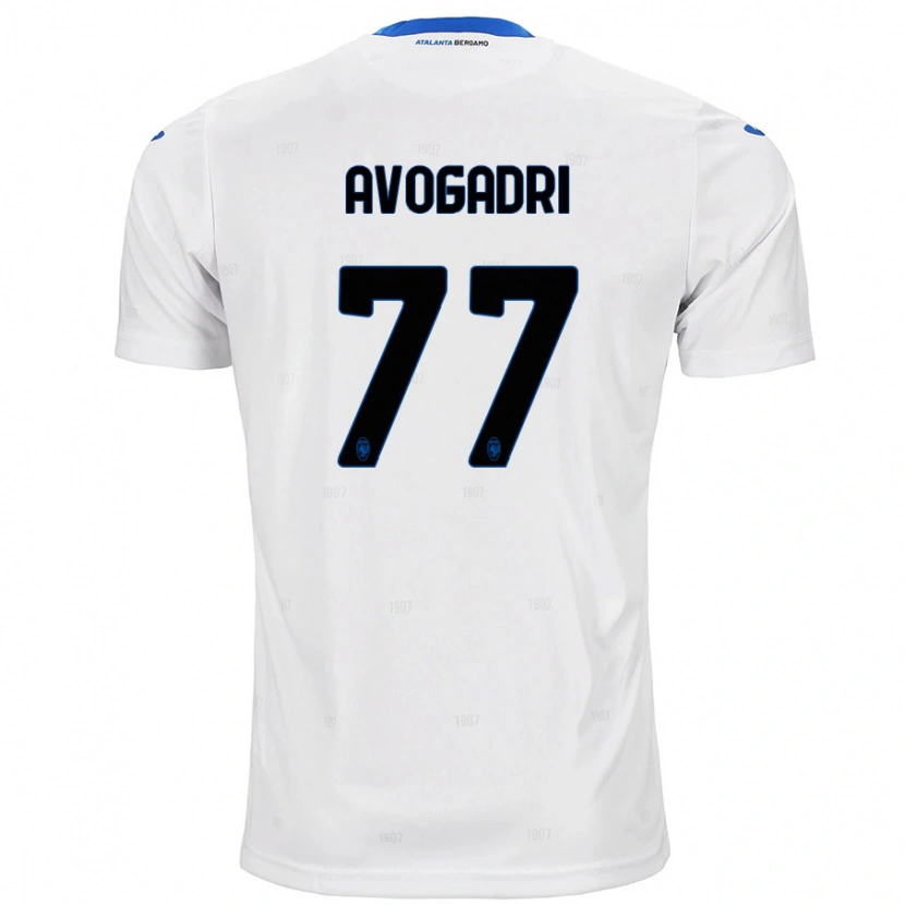 Danxen Kinder Lorenzo Avogadri #77 Weiß Auswärtstrikot Trikot 2024/25 T-Shirt Schweiz