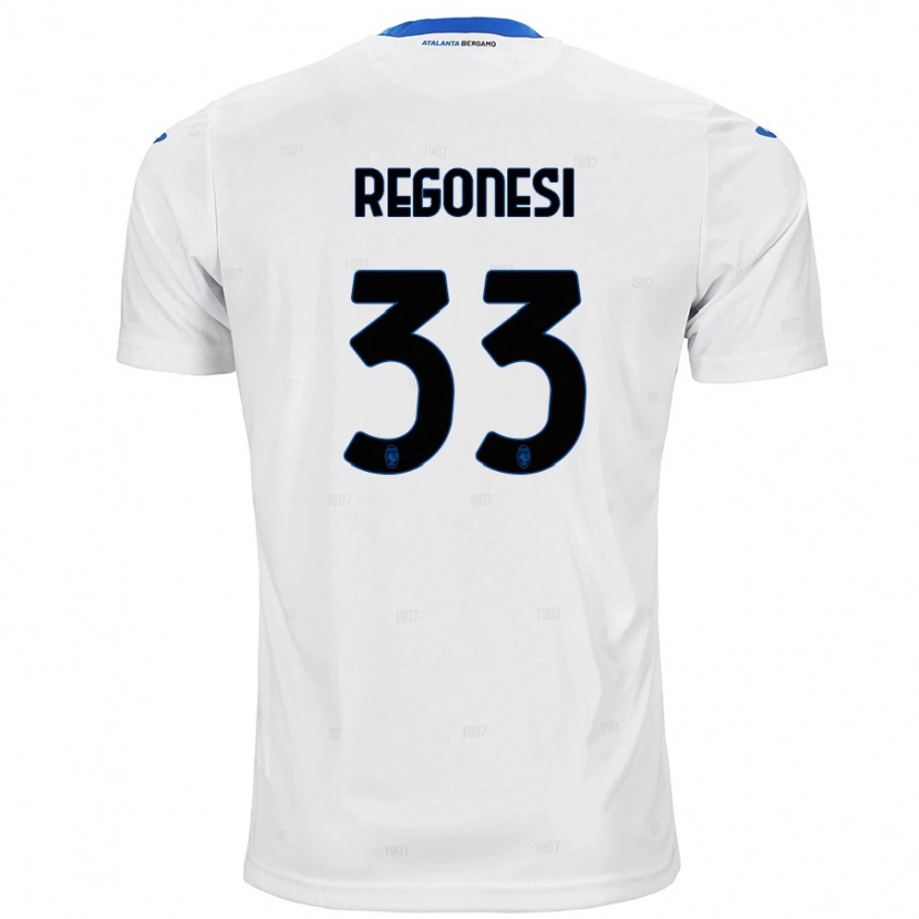 Danxen Kinder Iacopo Regonesi #33 Weiß Auswärtstrikot Trikot 2024/25 T-Shirt Schweiz