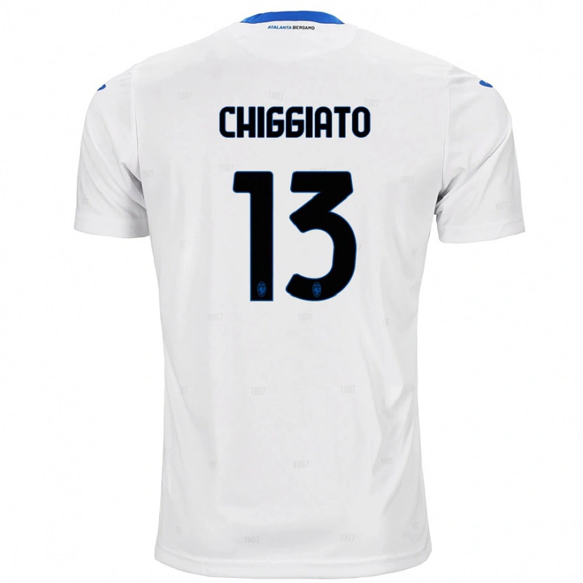 Danxen Kinder Gabriele Chiggiato #13 Weiß Auswärtstrikot Trikot 2024/25 T-Shirt Schweiz