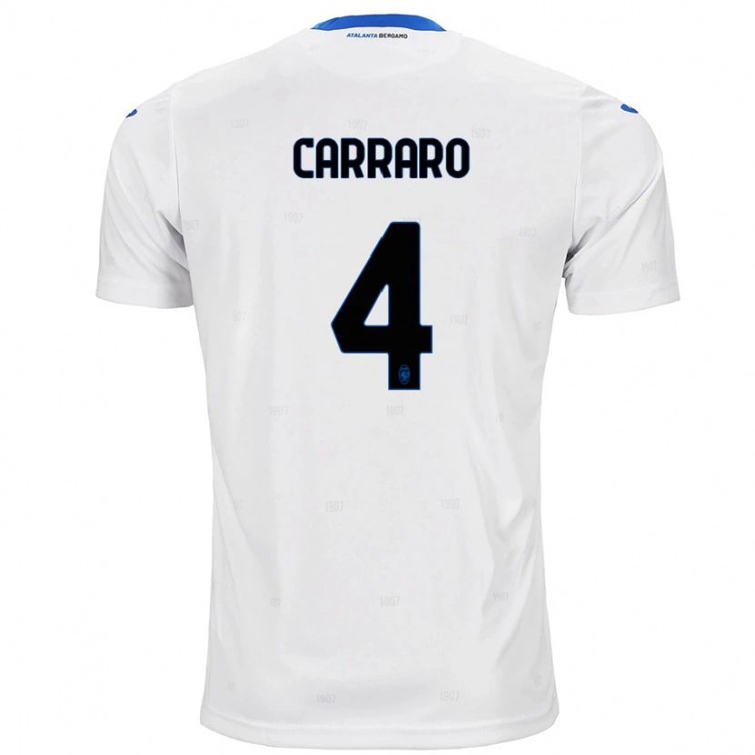 Danxen Kinder Marco Carraro #4 Weiß Auswärtstrikot Trikot 2024/25 T-Shirt Schweiz