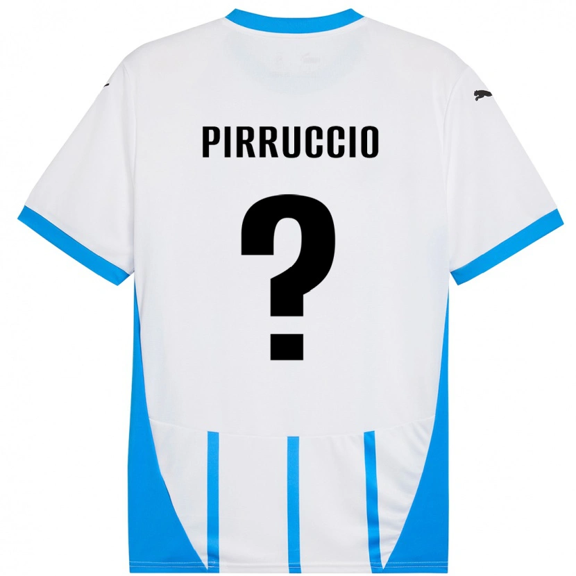 Danxen Kinder Federico Pirruccio #0 Weiß Blau Auswärtstrikot Trikot 2024/25 T-Shirt Schweiz