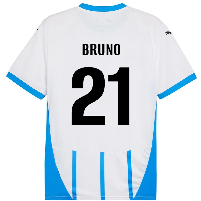 Danxen Kinder Kevin Bruno #21 Weiß Blau Auswärtstrikot Trikot 2024/25 T-Shirt Schweiz