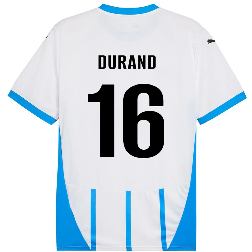 Danxen Kinder Solène Durand #16 Weiß Blau Auswärtstrikot Trikot 2024/25 T-Shirt Schweiz