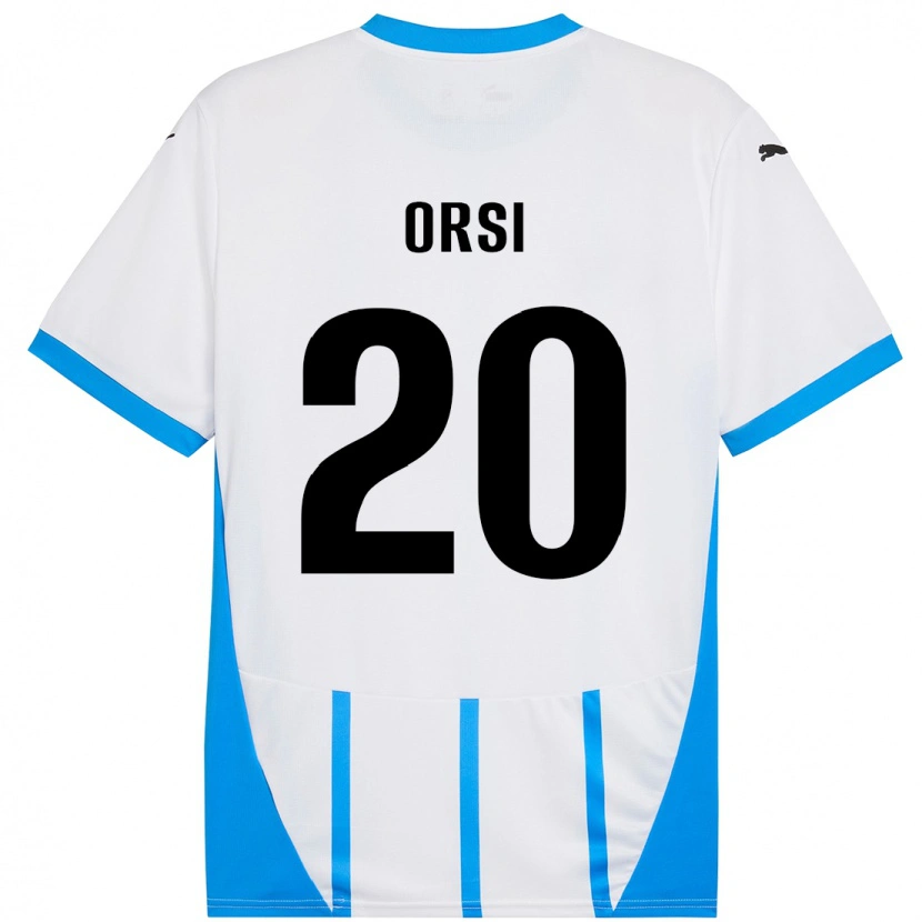 Danxen Kinder Benedetta Orsi #20 Weiß Blau Auswärtstrikot Trikot 2024/25 T-Shirt Schweiz